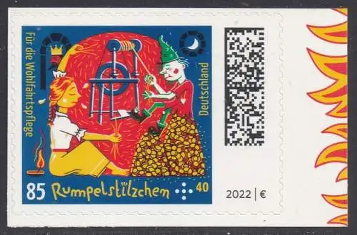 BUND 2022 Michel-# 3669 postfrisch EINZELMARKE MH (a6)