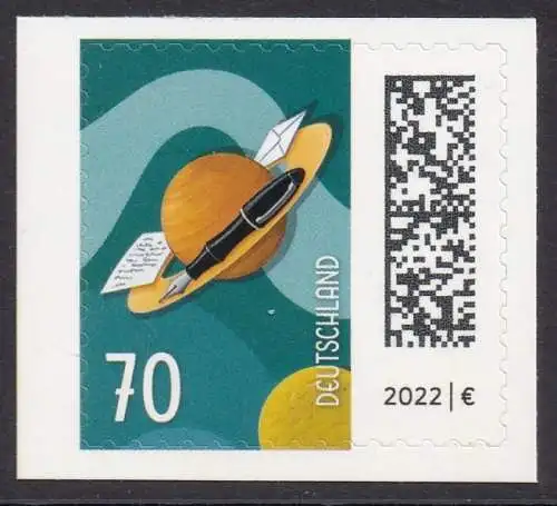 BUND 2022 Michel-# 3678 postfrisch EINZELMARKE MH (a1)