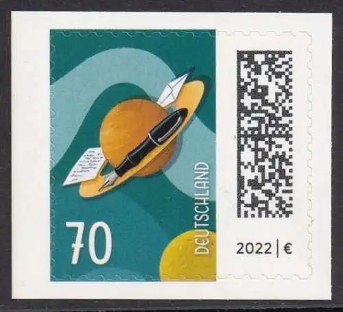 BUND 2022 Michel-# 3678 postfrisch EINZELMARKE MH (a2)