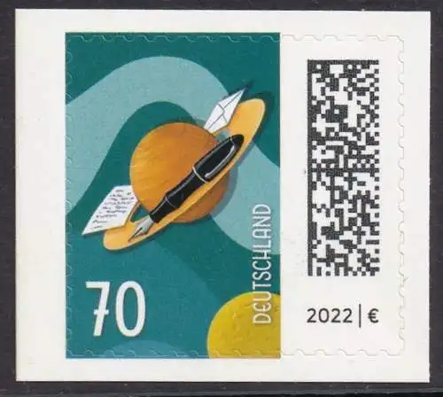 BUND 2022 Michel-# 3678 postfrisch EINZELMARKE MH (a3)