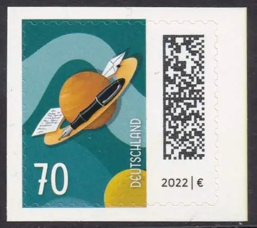 BUND 2022 Michel-# 3678 postfrisch EINZELMARKE MH (a4)