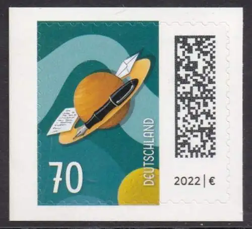 BUND 2022 Michel-# 3678 postfrisch EINZELMARKE MH (a5)