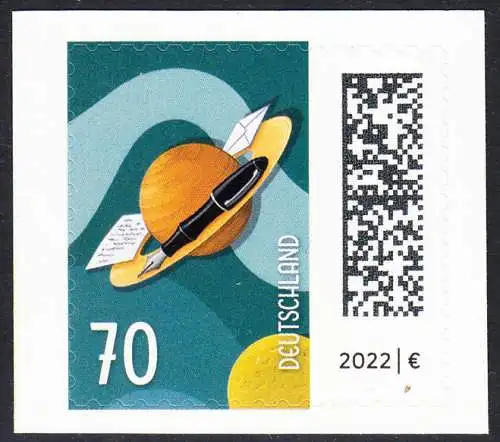 BUND 2022 Michel-# 3678 postfrisch EINZELMARKE MH (a7)