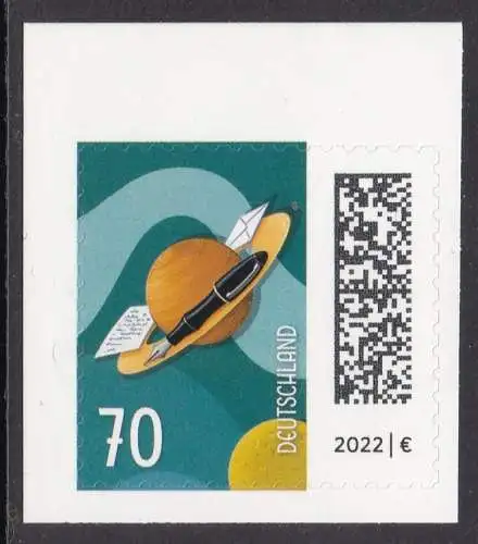 BUND 2022 Michel-# 3678 postfrisch EINZELMARKE MH (t1)