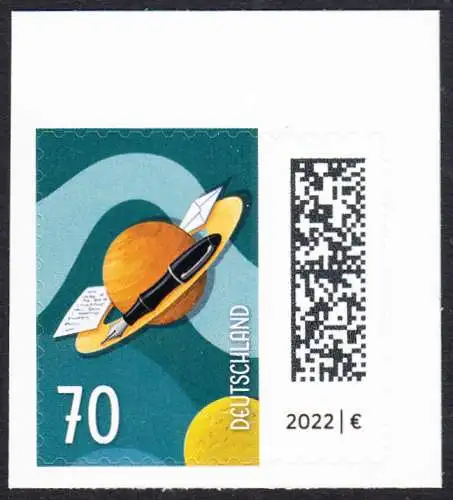 BUND 2022 Michel-# 3678 postfrisch EINZELMARKE MH (t3)
