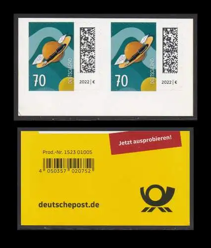 BUND 2022 Michel-# 3678 postfrisch EINZELMARKE MH (EAN)