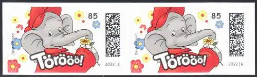 BUND 2022 Michel-# 3679 postfrisch horiz.PAAR MH (a1)