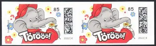 BUND 2022 Michel-# 3679 postfrisch horiz.PAAR MH (a2)