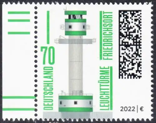 BUND 2022 Michel-# 3696 postfrisch  EINZELMARKE RAND links