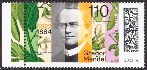 BUND 2022 Michel-# 3699 postfrisch EINZELMARKE RAND links