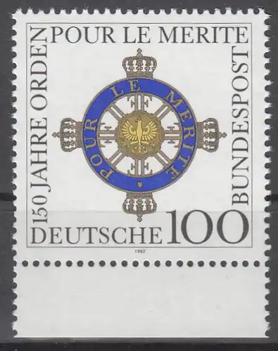 hc000.032 - Bund Mi.Nr. 1613 ** vom Unterrand