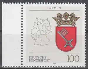 hc000.042 - Bund Mi.Nr. 1590 ** vom Seitenrand