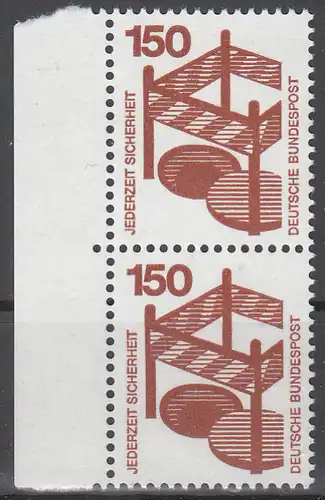 hc000.090 - Bund Mi.Nr. 703A ** senkrechtes Paar vom Seitenrand.