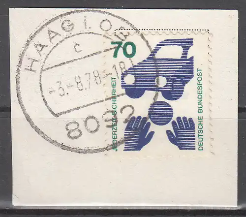 hc000.111 - Bund Mi.Nr. 773 auf Kartenstück, Stempel Haag                                                                                                                                                                                                 ...