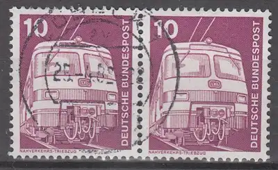 hc000.143 - Bund Mi.Nr. 847 o, waagr. Paar, Stempel Lübeck