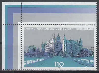 hc000.262 - Bund Mi.Nr. 2037 ** Eckrand oben Links