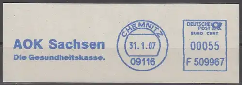 af009 - Deutschland AFS F509967, Chemnitz 2007, AOK Sachsen