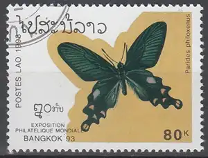 hc000.480 - Laos Mi.Nr. 1379 o, Schmetterling Parides philoxenus