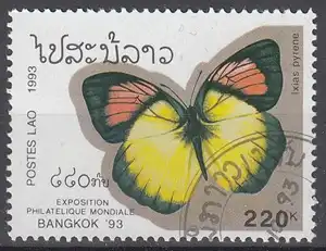 hc000.483 - Laos Mi.Nr. 1381 o, Schmetterling Ixias pyrene