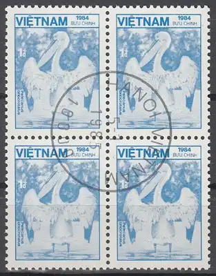 hc000.496 - Vietnam Mi.Nr. 1535 o, Viererblock