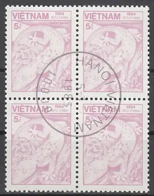 hc000.499 - Vietnam Mi.Nr. 1542 o, Viererblock