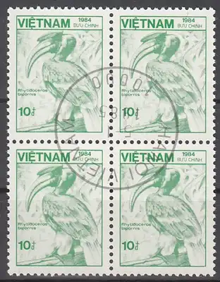 hc000.500 - Vietnam Mi.Nr. 1543 o, Viererblock