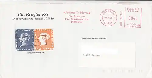 br000.035 - Deutschland AFS C131898, Augsburg 1996, Philatelic Digest