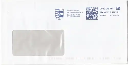 br000.042 - Deutschland FRANKIT 4D02002C6F, 2011, Berufliche Schulen des Kreises Groß - Gerau