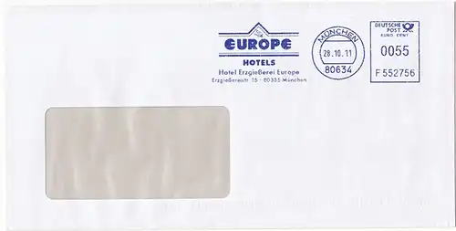 br000.050 - Deutschland AFS F552756, München 2011, Hotel Erzgießerei Europe München