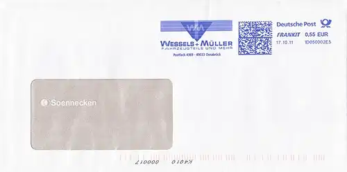br000.057 - Deutschland FRANKIT 1D050002E5, 2011, Wessels + Müller Fahrzeugteile Osnabrück