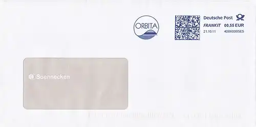 br000.059 - Deutschland FRANKIT 4D060005E5, 2011, ORBITA