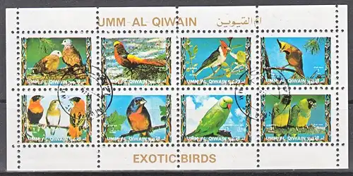 hc001.011 - Umm al Kaiwain Mi.Nr. 1442/49 o, KLB, Vögel