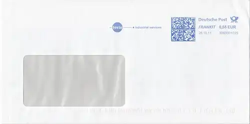 br000.073 - Deutschland FRANKIT 3D03001025, 2011, testo industrial services