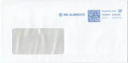 br000.074 - Deutschland FRANKIT 3D0300041B, 2011, MD ALBBRUCK