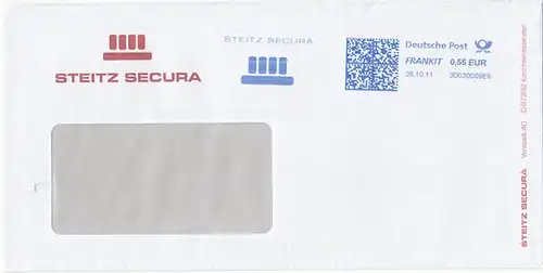 br000.075 - Deutschland FRANKIT 3D030009E8, 2011, STEITZ SECURA