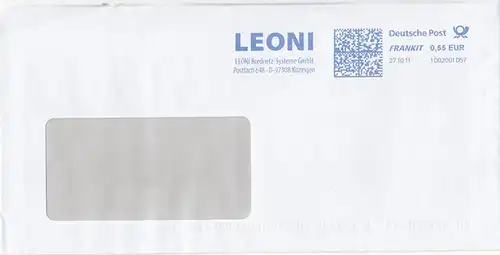 br000.077 - Deutschland FRANKIT 1D02001D57, 2011, LEONI Bordnetz - Systeme Kitzingen