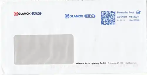br000.079 - Deutschland FRANKIT 3D020000B2, 2011, GLAMOX LUXO