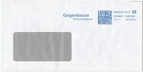 br000.083 - Deutschland FRANKIT 3D03000DA8, 2011, Gegenbauer Facility Management