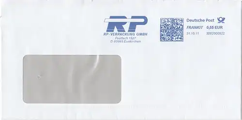 br000.085 - Deutschland FRANKIT 3D02000522, 2011, RP - Verpackung GmbH Euskirchen