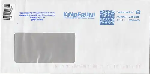 br000.087 - Deutschland FRANKIT 3D060008B4, 2011, Kinderuni der Technischen Universität Ilmenau