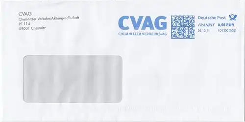 br000.093 - Deutschland FRANKIT 1D130010DD, 2011, CVAG Chemnitzer Verkehrs - AG