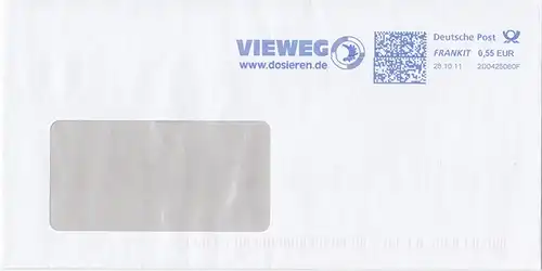 br000.095 - Deutschland FRANKIT 2D0425080F, 2011, VIEWEG www.dosieren.de