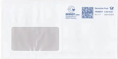 br000.101 - Deutschland FRANKIT 2D021EDDC9, 2011, Berndt GmbH Oberding