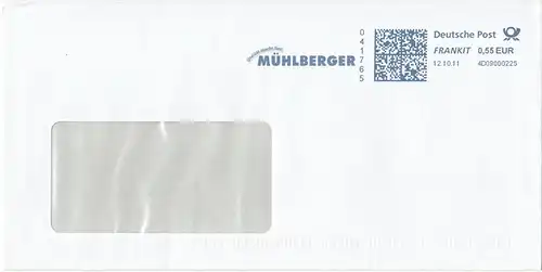 br000.102 - Deutschland FRANKIT 4D09000225, 2011, Mühlberger