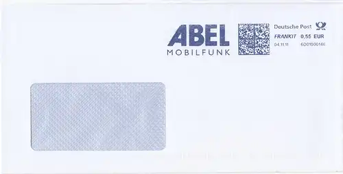 br000.124 - Deutschland FRANKIT 6D01000146, 2011, Abel Mobilfunk