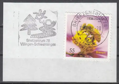 s14 - Bund Mi.Nr. 2799 mit MWSt Briefzentrum 78 auf Briefausschnitt.