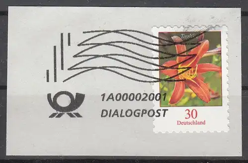 s16 - Bund Mi.Nr. 3516 auf Briefausschnitt mit Stempel Dialogpost