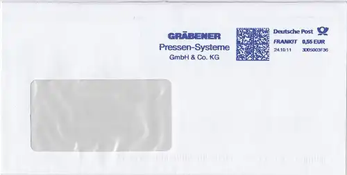 br000.139 - Deutschland FRANKIT 3D05003F36, 2011, Gräbener Pressen - Systeme GmbH & Co.KG