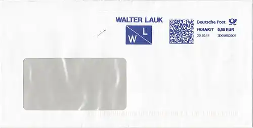 br000.168 - Deutschland FRANKIT 3D050030D1, 2011, WALTER LAUK