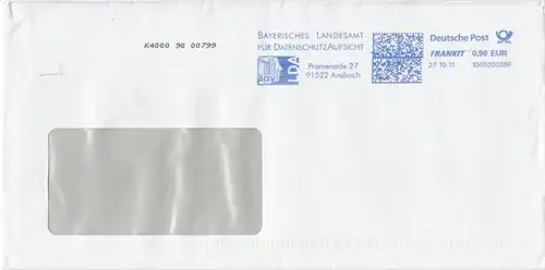 br000.187 - Deutschland FRANKIT 1D050003BF, 2011, Bayerisches Landesamt für Datenschutzaufsicht, Ansbach